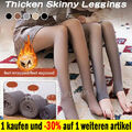 Damen Thermo Strumpfhose Leggins Winter Leggings Innen fleece Hose Stretchy @DE.