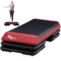 KM-Fit Aerobic Step Bench Steppbrett Fitness Stepper-Brett Stepbank 3-Höhen