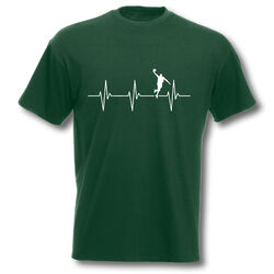 T-Shirt Herzschlag Basketball Herren EKG Player Basketballer 