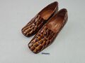 Damenschuhe Kompliment Made in Italy Gr. 38 Krokooptik braun Schuhe #250205