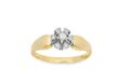 585-Gelbgold Ring mit Brill. 0,23ct RW 55