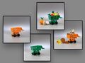 LEGO® Figuren - Einkaufswagen Obst Gemüse Korb