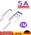 USB-C Handy / Tablet Schnell Ladekabel / Datenkabel - 1m- Samsung, Huawei, usw.