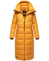 Navahoo Damen Winter Steppmantel warm gefüttert Oversize Parka lang warm B926