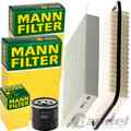 MANN FILTER INSPEKTIONSPAKET FILTERSET passend für OPEL AGILA B 1.0+1.2 65-94 PS