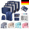 Koffer Organizer Set 8-teilig Reise Kleidertaschen Reisegepäck Kleidung Kosmetik