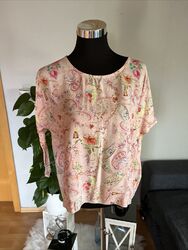 Blusenshirt Rose/Bunt Gr L Wie Neu