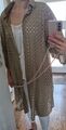 Max 239€ YOT Kaftan Sommer Mantel Beige Lochmuster Stickerei 38 Mara Kleid offen