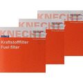 3x MAHLE / KNECHT Kraftstofffilter KX 72D1 Fuel Filter