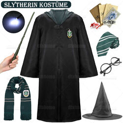 Harry Potter Gryffindor Slytherin Ravenclaw Hufflepuff Kostüme Robe Krawatte Hut