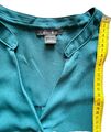 Bluse, Damen Oberteil, Business Bluse, Schlupfbluse Gr. L Petrol