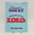 Nintendo Super Game Boy - Adventures of Lolo Spielanleitung ( akzeptabel )