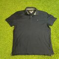 Tommy Hilfiger Poloshirt Blau Herren Polo Kurzarm Elegant Shirt Größe L