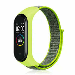 Ersatz Armband für Xiaomi Mi Band 3 4 5 6 7 Nylon Fitness Sport Klettverschluss