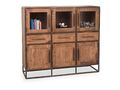 WOLFMÖBEL Highboard WAKE UP BHT 135x120x40 cm braun Hochkommode