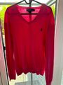 Polo, Ralph Lauren, Pullover, Unisex, V-Ausschnitt, pink, Gr. L