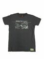 Alpha Industries Herren T-Shirt Dunkelgrau Est 1959 Oberteil Männer Kurzarm 5103