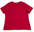 Rotes Damen-T-Shirt von Blue Motion, Größe L (44/46), aus Baumwolle-Elasthan-Mix