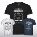 RENTNER 2025 T-Shirt Ruhestand Spruch Rente Pension Opa Oma Vater Geschenkidee