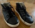 Sneaker Schwarz Leder Gr. 38