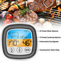 Grillthermometer Digital Bratenthermometer BBQ Smoker Fleischthermometer Fühler