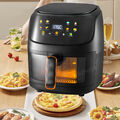 8L Heißluftfritteuse Heissluft Friteuse AirFryer Digital Fritteuse Digital 1800W