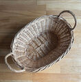 ღ Rattan-Korb groß mit Griffen oval