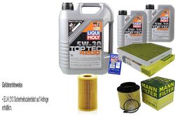 INSPEKTIONSKIT FILTER LIQUI MOLY ÖL 7L 5W-30 für Audi A5 Cabriolet 8F7 S5