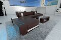 Sofa Leder Eckcouch Ledersofa Ecksofa Grau Schwarz Ledercouch Bellagio L Form