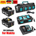 18V 5.0Ah für Original Makita Akku BL1850B BL1860B BL1815N LXT Ladegerät Li-Ion