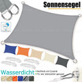 Sonnensegel Wasserdicht PES Polyester Sonnenschutz Balkon Terrasse 98% UV-Schut