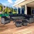 BRAST Poly Rattan Sitzgarnitur Gartenmöbel Essgruppe Lounge HACIENDA 2.Wahl