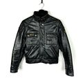 Belstaff Vintage Leather Biker Jacket Women’s Tg. XS