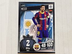 Match Attax 101 2020/21 #2 Lionel Messi Hundred 100 Club Psg FC Barcelona