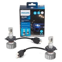 2x PHILIPS Ultinon Pro6000 HL Boost H4 LED mit Straßenzulassung 12V +300% 5.800Kmit StVO Zulassung | Bis zu 300% helleres Licht