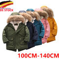 Kinder Mädchen Winter Coat Warm Kunstpelz Kapuze Mantel Stepp Parka Jacke Zipper