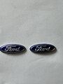 2X Ford Autoschlüssel 3D Emblem 21x7.3mm selbstklebend mit Schutzfolie