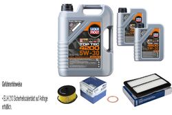 MAHLE Inspektionspaket 7L Liqui Moly 5W-30 Top Tec 4200 für Nissan Qashqai II