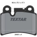 Textar 2409701 Bremsbelagsatz für VW TOUAREG 7LA 7L6 7L7