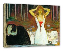 Edvard Munch - Asche, Leinwandbild, Kunst