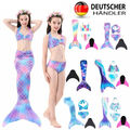 Schwanz Kinder flosse Meerjungfrauen Bikini Kind Mermaid Meerjungfrau Monoflosse