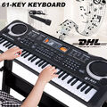 61 Tasten Keyboard LCD Digital E-Piano Klavier Musik mit Rhythmen Lern Funktion