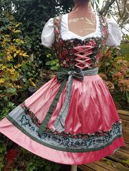 *Krüger Madl* Zauberhaftes Dirndl Rosen Gr 38 M Oktoberfest~Wasen~Motto NP 160