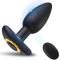 Meeteel Analvibrator mit 10 vibrationsmodi Anal Plug Paarvibrator Fernbedienung