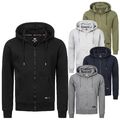 Kapuzenpullover Herren mit Reißverschluss Sweatjacke Sweatshirt Rock Creek H-387