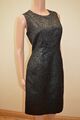 Neu M&S PER UNA Speziale schwarz Metallic Effekt Shift Kleid mit Wolle Gr. UK 14