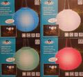 LED Solar Lampion 4 Farben Ø28cm Solarlaterne Leuchte Lampe KEIN PAPIER  NEU&OVP