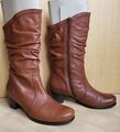 Leder Stiefel, Stiefeletten von Gabor,  Gr. 5 Gr. 38, Kamel-Braun,  wie neu