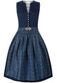 B-Ware / 2. Wahl - Dirndl midi 70 cm Ellie dunkelblau blau Stockerpoint