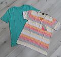 Shirt  Gr. 170 / S Jungenshirt T-Shirt Junge 2er Pack H&M Basic